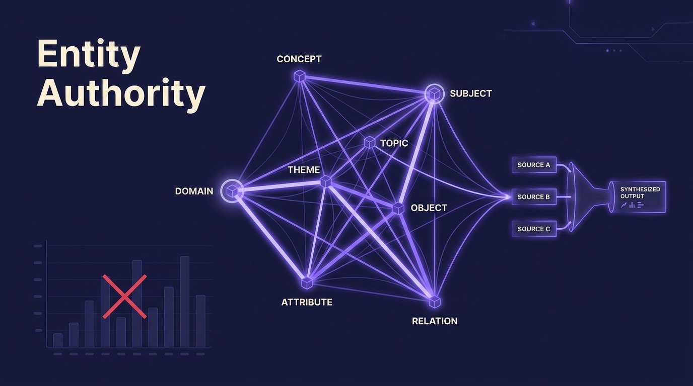 graphic of semantic entity graph replacing keyword density bars