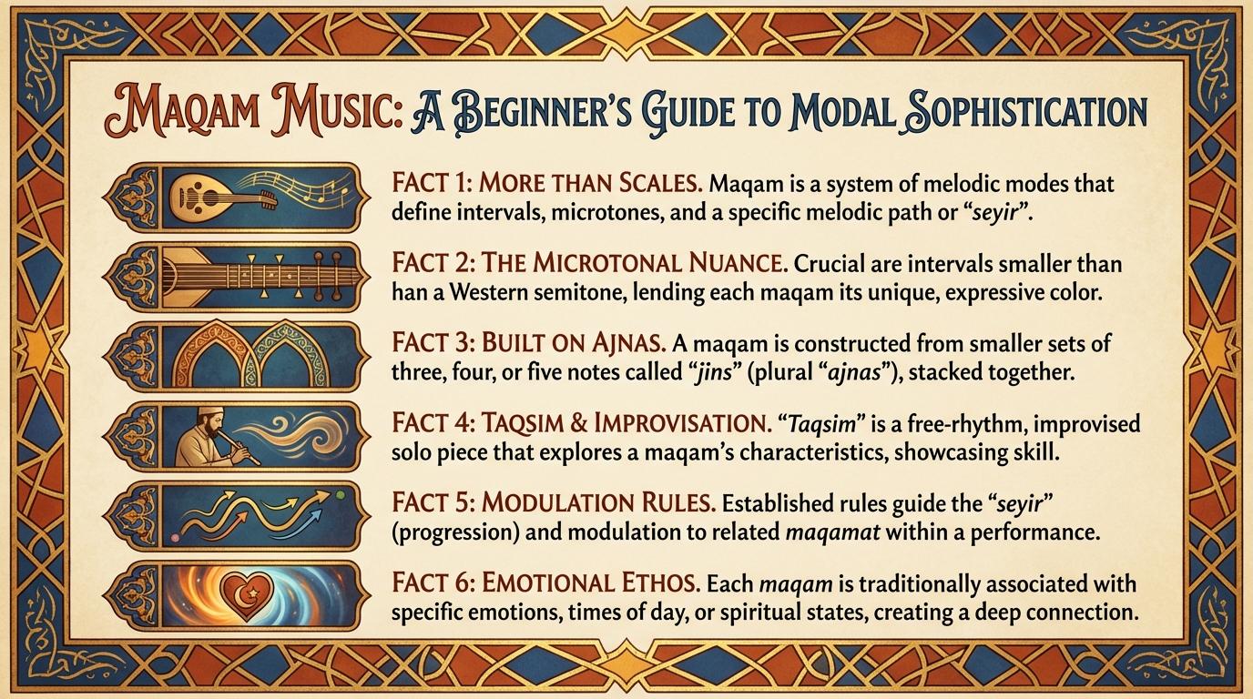 رسم بياني للمبتدئين في موسيقى المقام